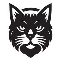 Cat silhouette logo design vector illustration