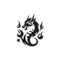 Dragon vector icon illustration design logo template