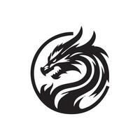 Dragon vector icon illustration design logo template