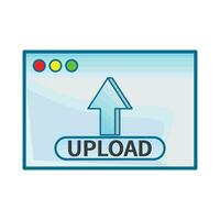 illustration of upload vector