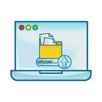 illustration of upload vector