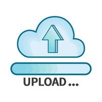 illustration of upload vector