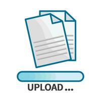 illustration of upload vector