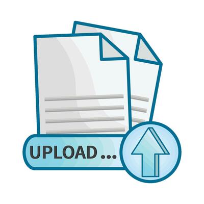 illustration of upload
