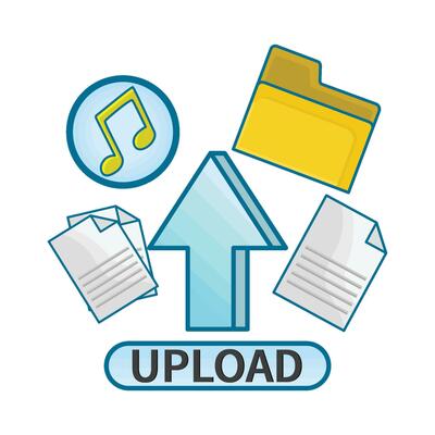 illustration of upload