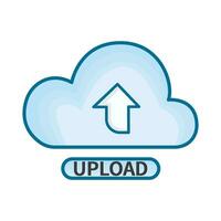 illustration of upload vector