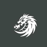 Dragon vector icon illustration design logo template