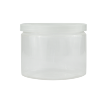 Clear plastic jar isolated element png