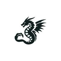 Dragon vector icon illustration design logo template