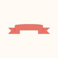 Ribbons design elements in white background vector