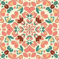 Vector flower pattern background design illustration