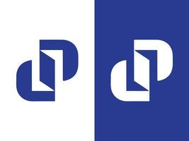 dp letra logo diseño vector
