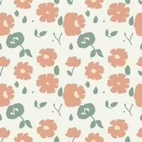Vector flower pattern background design illustration