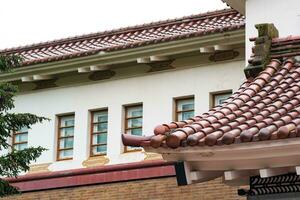 fragment of building of the Sakhalin Regional Museum of Local Lore in Yuzhno-Sakhalinsk, Russia photo