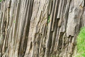 natural fondo, rock fragmento desde volcánico lava columnas foto