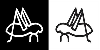 Illustration vector graphics of insect icon