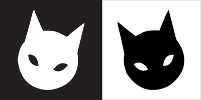 Illustration vector graphics of cat face icon