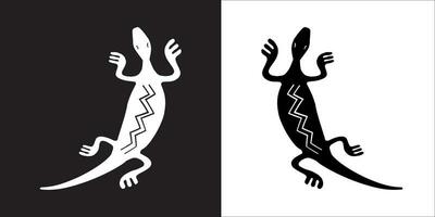 Illustration vector graphics of lizard icon