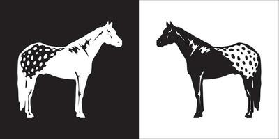 Illustration vector graphics of horse icon