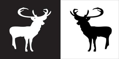 Illustration vector graphics of deer icon