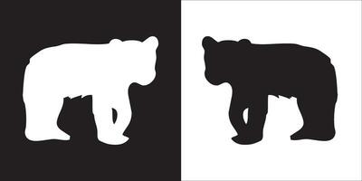 Illustration vector graphics of bear icon