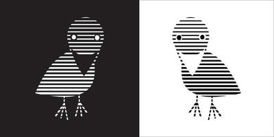 Illustration vector graphics of crow icon