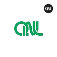 letra qnl monograma logo diseño vector