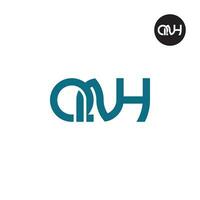 Letter QNH Monogram Logo Design vector