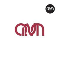 Letter QNM Monogram Logo Design vector