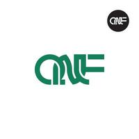 letra qnf monograma logo diseño vector