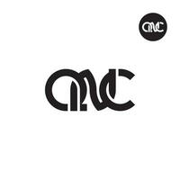 letra qnc monograma logo diseño vector