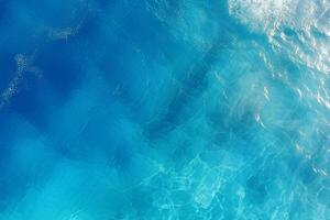 AI generated Aerial drone view of moody ocean wave in summer photo