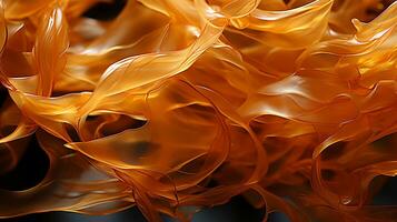 AI Generated Abstraction in the form of orange algae photo