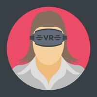 Trendy VR Glasses vector