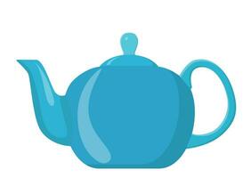 ceramic teapot, kettle icon isolated on a white background. can be used on websites, UI, UX, web and mobile phone apps. Vector illustration in flat style.