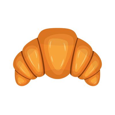 Croissant icon isolated on white background