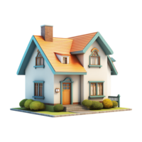 AI generated House png isolated on transparent background