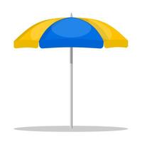 beach umbrella on white background vector