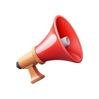 AI generated Megaphone icon png isolated on transparent background