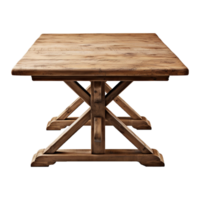 AI generated Wooden table png isolated on transparent background