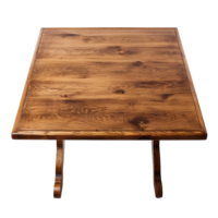 AI generated Wooden table png isolated on transparent background