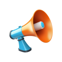 AI generated Megaphone icon png isolated on transparent background