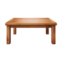 AI generated Wooden table png isolated on transparent background
