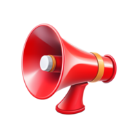 AI generated Megaphone icon png isolated on transparent background