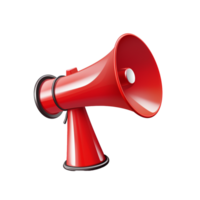 AI generated Megaphone icon png isolated on transparent background