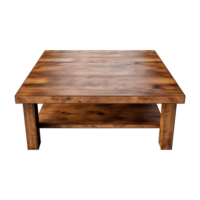 AI generated Wooden table png isolated on transparent background