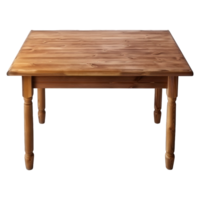 ai gegenereerd houten tafel PNG geïsoleerd Aan transparant achtergrond