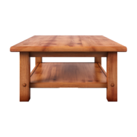 AI generated Wooden table png isolated on transparent background