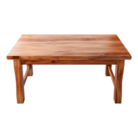 AI generated Wooden table png isolated on transparent background