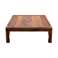 AI generated Wooden table png isolated on transparent background